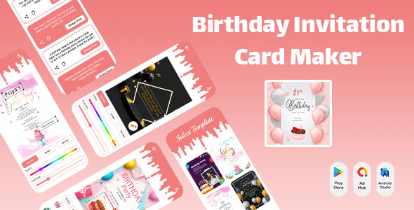 Invitation card deals creator